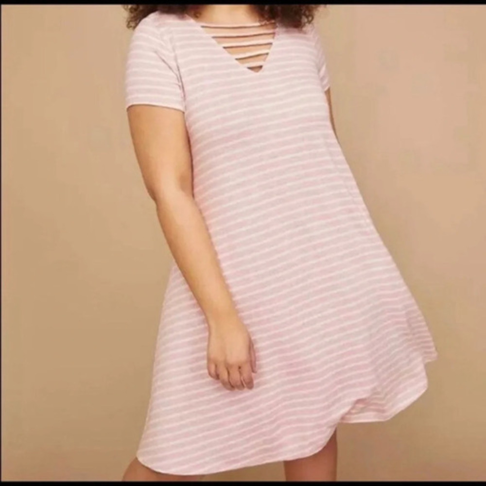 NWT Lane Bryant Stripe Dress Size 14/16